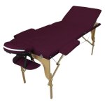 Table de massage pliante 3 zones en bois avec panneau reiki + accessoires et housse de transport - prune ... Table de massage pliante 3 zones en bois avec panneau reiki + accessoires et housse de transport - prune ...