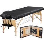 Table de massage pliante - yaheetech - en 2 sections - charge 250 kg - 213 x 70 cm - lit de massage profession ...