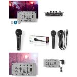 Table de mixage 5 canaux * crossfaders + micro dynamique unidirectionnel sono fonction talkover aluminium ...