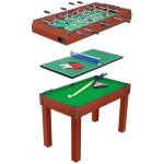 Table multi - jeux 3 en 1 - devessport - billard baby - foot et ping - pong - vert - 37 kg
