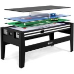 Table multi jeux 4 en 1 gladiateur - sokker - air hockey billard ping pong plateau
