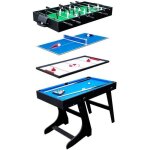Table multi - jeux 4 en 1 pour enfants - baby - foot billard ping - pong air - hockey
