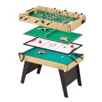 Kangui - table multi jeux 4 en 1 pour toute la famille - baby - foot - billard - ping pong - hockey