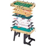 Table multi jeux pliable 16 en 1 pour ado - baby - foot ping pong billard bowling palets. . .