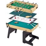 Table multi jeux pliable 4 en 1 ados - baby - foot - billard - ping pong - hockey