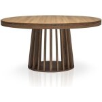 Table ovale extensible eliza bois noisette