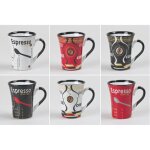 Coffret de 6 tasses � caf� color 125 cl assorties