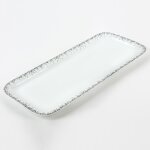 Plat à cake boréalis gris 37 cm - table passion Plat à cake boréalis gris 37 cm - table passion