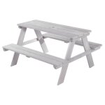 Table pique - nique enfants roba outdoor + en bois massif - gris