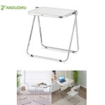 Table pliante en acrylique ohmg - transparent - petit bureau dordinateur pour petits espaces Table pliante en acrylique ohmg - transparent - petit bureau dordinateur pour petits espaces