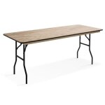 Table pliante en bois 200cm 10 places - oviala