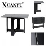 Table pliante cuisine salon - xuanyu - noir - 103 * 76 * 73. 4cm - 2 tagres