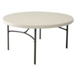 Table pliante - lifetime - diamètre 152cm - 6 à 8 personnes - polyéthylène - garantie 10 ans Table pliante - lifetime - diamètre 152cm - 6 à 8 personnes - polyéthylène - garantie 10 ans