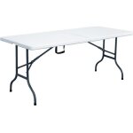 Table rectangulaire pliante 180 cm en pehd - 8 places