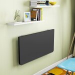Table pliante murale xuanyu - 60 * 30 cm - noir - meuble de cuisine - design contemporain