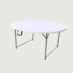 Table pliante ronde werka pro Ø150 x 74 cm blanc Table pliante ronde werka pro Ø150 x 74 cm blanc