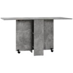 Homcom - table pliante - panneaux de particules - 75x140x74cm - gris