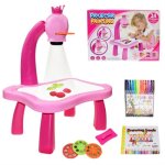 Table de projection de dessin pour enfants jouet avec lumi�re et musique projecteur intelligent pour ...