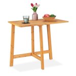 Relaxdays table rectangulaire pliante bois terrasse extérieur balcon jardin pliable hlp: 73x80x50 cm ... Relaxdays table rectangulaire pliante bois terrasse extérieur balcon jardin pliable hlp: 73x80x50 cm ...