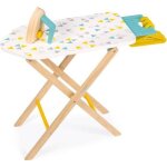 Table  repasser - janod - jouet dimitation en bois - hauteur rglable - accessoires inclus