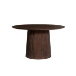 Table ronde collection rimbaud effet bois brun foncé diamètre 130 cm Table ronde collection rimbaud effet bois brun foncé diamètre 130 cm