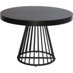 Table ronde extensible grivery noir pieds noir