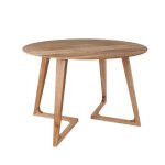 Table ronde 4 personnes en bois dacacia d115 cm - iguana - rendez - vous dco