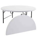Tables rondes pliantes 180 cm - lot de 10