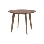 Table ronde 4 personnes en bois fonc d100 cm - rno - rendez - vous dco