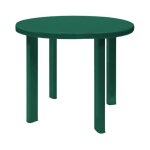 Table ronde - thinia home - zentro - �89cm - r�sine - vert