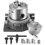 Table rotative de fraisage - vevor - 100 mmmandrin  3 mchoires 80 mmpour outils dindexation dingnierie ...