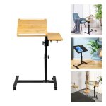 Table roulante pour ordinateur portable willonin� table dappoint pour salon chambre avec 2 bandes darr�t ...