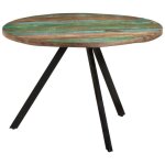 Table de salle  manger 110x75 cm bois massif de rcupration