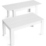 Table de salle à manger de 140cm extensible 200cm couleur blanc mat 90. 4x140. 4 / 200. 4x76. 1cm rf753 ... Table de salle à manger de 140cm extensible 200cm couleur blanc mat 90. 4x140. 4 / 200. 4x76. 1cm rf753 ...