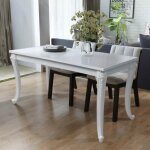 Table de salle à manger contemporaine - ovonni - laquée blanc haute brillance - 6 places - 116 x 66 x ... Table de salle à manger contemporaine - ovonni - laquée blanc haute brillance - 6 places - 116 x 66 x ...