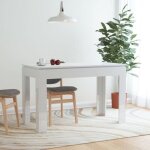 Table de salle à manger - vidaxl - blanc brillant - rectangulaire - 120x60x76 cm Table de salle à manger - vidaxl - blanc brillant - rectangulaire - 120x60x76 cm