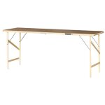 Table � tapisser pliante en bois - outifrance - pieds en bois - dimensions 1700 x 560 x 800 mm