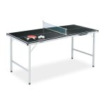 Relaxdays table tennis - de - table d?intérieur pliant lot filet 2 raquettes 3 balles hxlxp : 70 x 150 ... Relaxdays table tennis - de - table d?intérieur pliant lot filet 2 raquettes 3 balles hxlxp : 70 x 150 ...