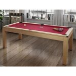 Table transformable - billard & ping - pong balthazar - 213 * 112 * 81. 5cm - rouge