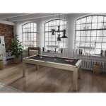 Table transformable billard & ping - pong - coloris naturel clair - l182 x l102 x h80 cm - henk