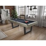 Table transformable - billard & ping - pong - coloris naturel clair et noir - l2134 x p1118 x h785 cm ...