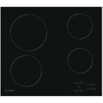 Table vitroc�ramique - indesit - ri161c - 4 plaques - tactile - noir