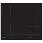 Table vitrocramique - rosieres - rh64dbcp2 - 4 foyers - 6500 watts - commandes frontales