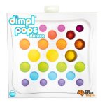 Tableau de 25 pops colors dimpl pops deluxe tomy - jouet sensoriel pour enfant de 3 ans et plus