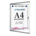 Tableau d?affichage mural int�rieur vitrine int�rieure 28 x 36 cm 1 x a4 avec 2 aimants