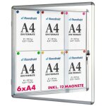 Tableau daffichage vitrine 70 x 67 cm 6 x a4 avec 12 aimants Tableau daffichage vitrine 70 x 67 cm 6 x a4 avec 12 aimants