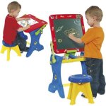 Tableau et bureau 2 en 1 molto - rouge / bleu