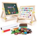 Tableau chevalet enfant 3 en 1 double face magntique tableau noir et blanc grand cadeau ducatif