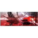 Tableau d�co peinture art abstrait taches de couleurs - abstrait - 80x30 cm