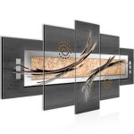 Tableau décoration murale 200x100 cm runa art 103951b abstrait - 5 panneaux deco toile prêt à accrocher ... Tableau décoration murale 200x100 cm runa art 103951b abstrait - 5 panneaux deco toile prêt à accrocher ...